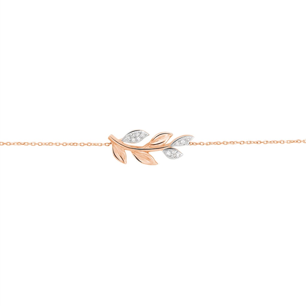 Bracelet Emelyne Or Rose Diamant - Bracelets Femme | Histoire d&rsquo;Or