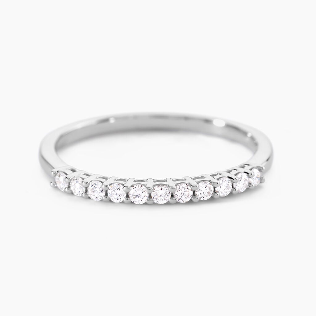 Alliance 849 Or Blanc Diamant - Alliances 18 carats Femme | Histoire d&rsquo;Or