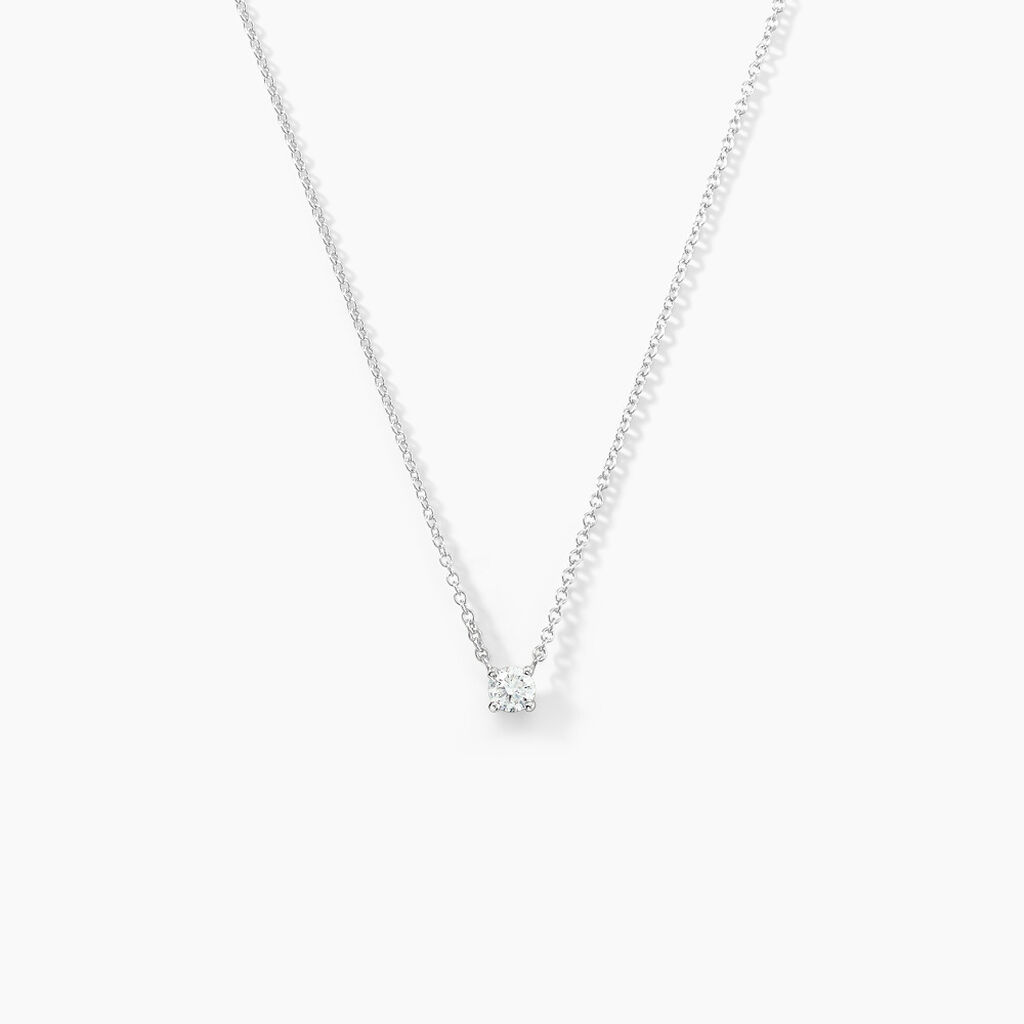 Collier Aphrodite Or Blanc Diamant - Colliers Femme | Histoire d’Or
