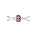 Bague Mykola Or Blanc Topaze Rose - Bagues solitaires Femme | Histoire d’Or