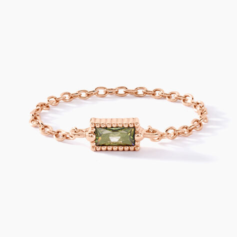 Bague Lipa Argent Rose Oxyde De Zirconium - Bagues solitaires Femme | Histoire d&rsquo;Or