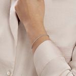 Bracelet Cacilda Maille Corde Argent Blanc - Bracelets cha&icirc;ne Femme | Histoire d&rsquo;Or