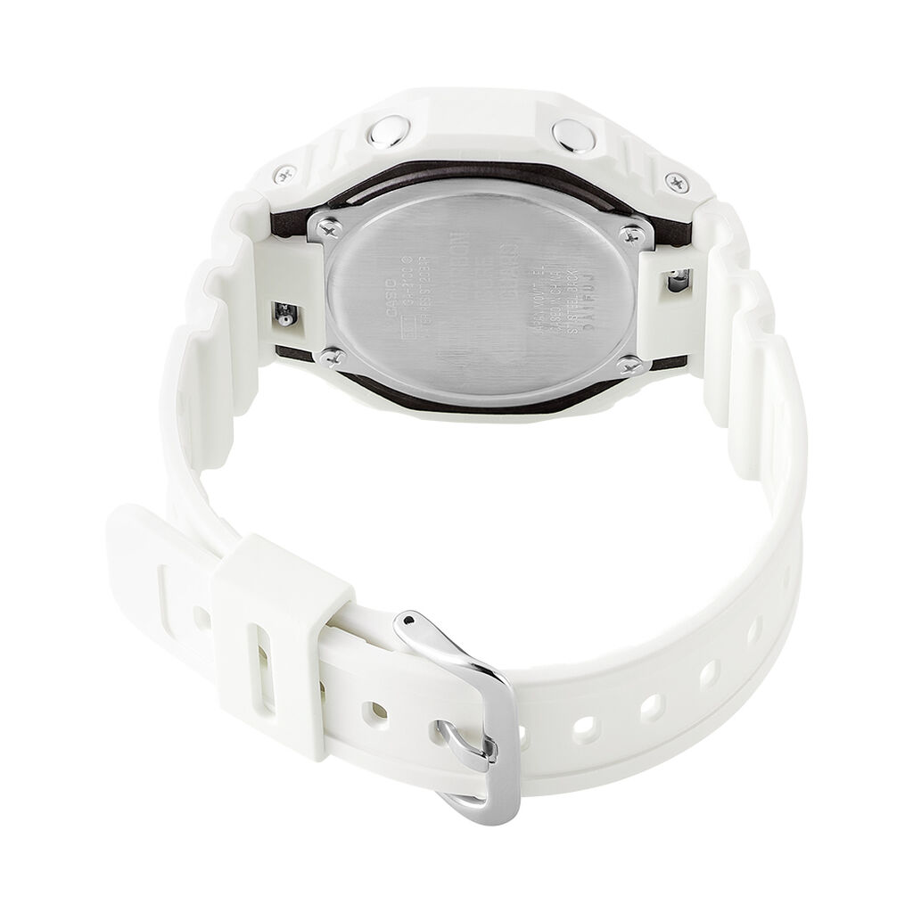 Montre Casio G-shock Classic Blanc - F&ecirc;te des p&egrave;res Homme | Histoire d&rsquo;Or