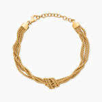 Bracelet Darisa Argent Dor&eacute; A L'Or 750/1000 - Bijoux sans pierre Femme | Histoire d&rsquo;Or