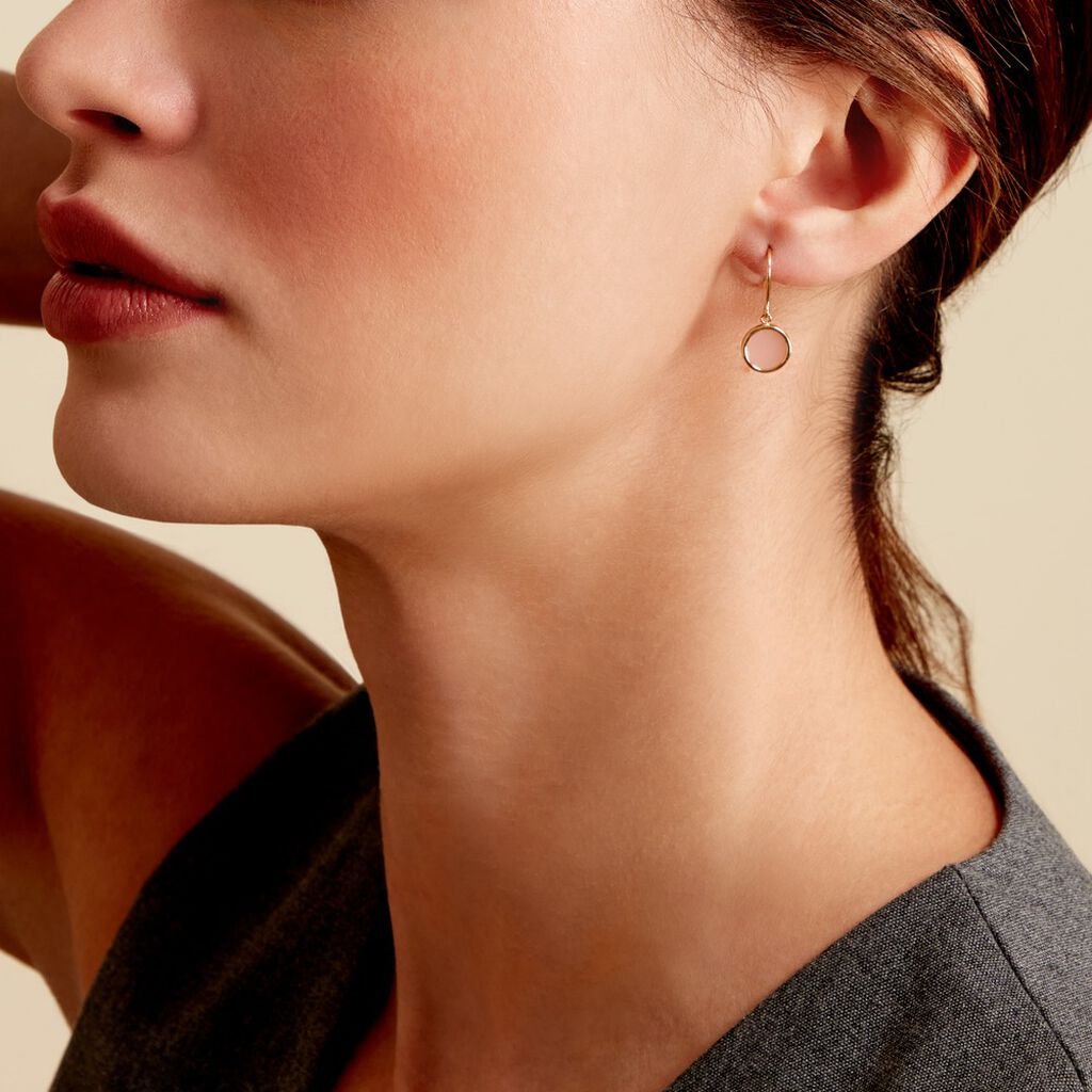 Boucles D'oreilles Puces Istoria Plaqué Or Jaune Oxyde De Zirconium - Boucles d'oreilles fantaisie Femme | Histoire d’Or