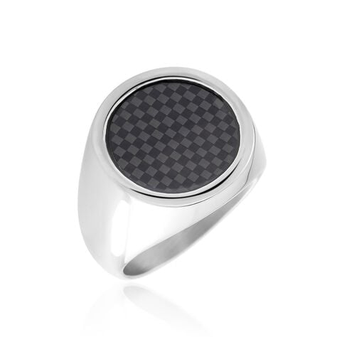 Chevalière Phebus Him Acier Blanc -  Homme | Histoire d’Or