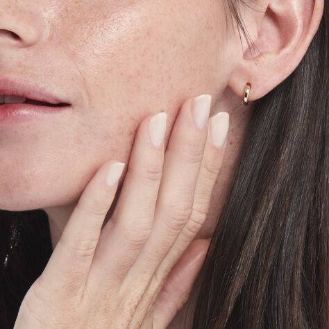 Créoles Plaqué Or Eva - Boucles d'oreilles créoles Femme | Histoire d’Or