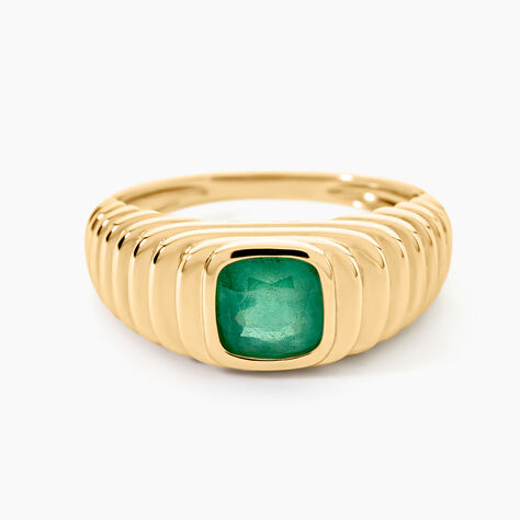 Bague Heritage Or Jaune Emeraude - Bagues solitaires Femme | Histoire d&rsquo;Or