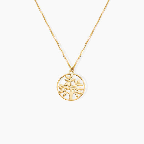 Collier Dahlila Or Jaune - Bijoux sans pierre Femme | Histoire d&rsquo;Or