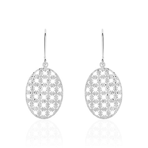 Boucles D'oreilles Pendantes Chahinda Or Blanc - Boucles d'oreilles pendantes Femme | Histoire d’Or