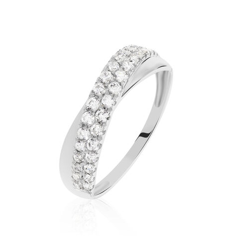 Bague Aglae Or Blanc Oxyde De Zirconium - Bagues avec pierre Femme | Histoire d’Or
