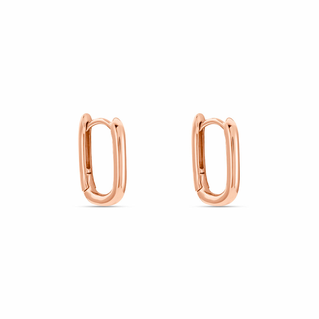 Créoles Carlyn Argent Rose - Boucles d'oreilles créoles Femme | Histoire d’Or