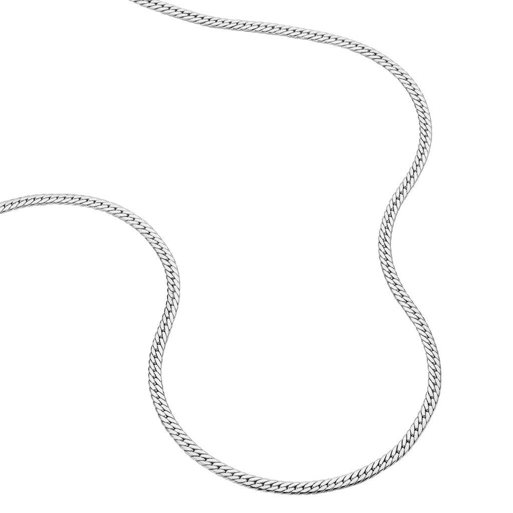 Collier Izel Maille Anglaise Or Blanc - Chaines Femme | Histoire d’Or