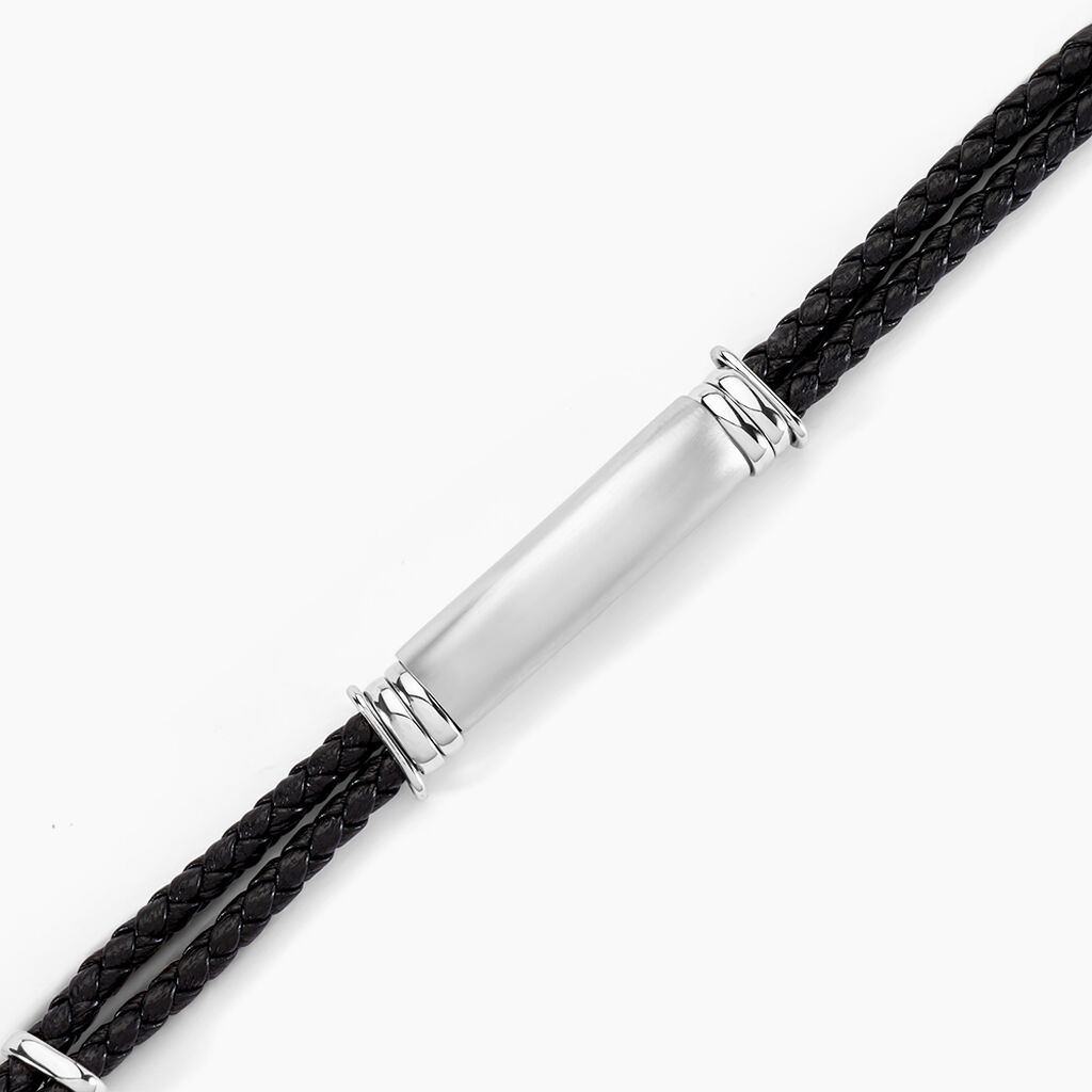 Bracelet Gaetan Acier Blanc - Bijoux sans pierre Homme | Histoire d&rsquo;Or
