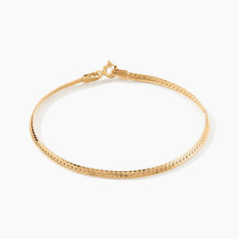 Bracelet Izel Maille Anglaise Or Jaune - Bracelets chaîne Femme | Histoire d’Or