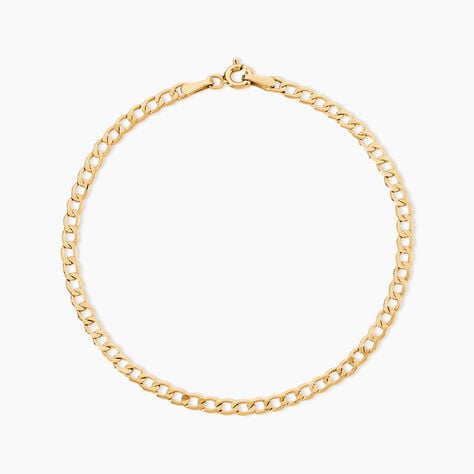 Bracelet Iris Or Jaune Maille Gourmette - Bracelets cha&icirc;ne Femme | Histoire d&rsquo;Or