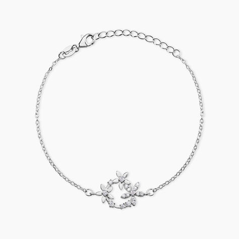 Bracelet Elinia Argent Blanc Oxyde De Zirconium - Bracelets Femme | Histoire d&rsquo;Or