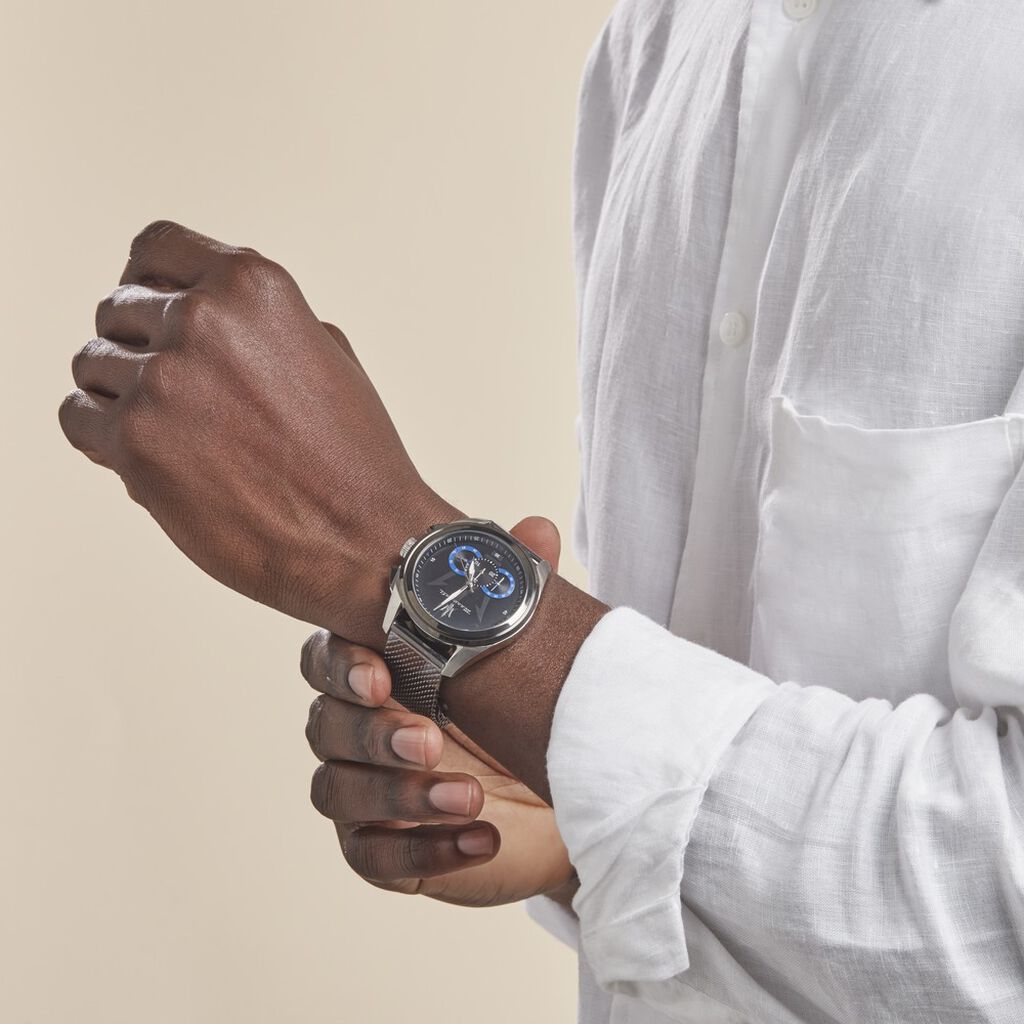 Montre Maserati Traguardo Noir - Montres Homme | Histoire d’Or