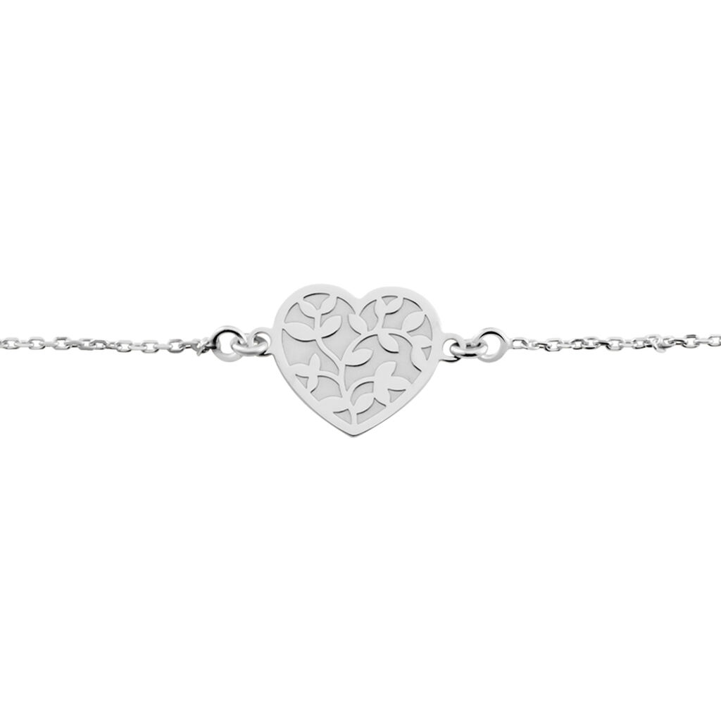 Bracelet Wandeline Argent Blanc - Bracelets Coeur Femme | Histoire d’Or