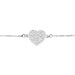 Bracelet Wandeline Argent Blanc - Bracelets Coeur Femme | Histoire d’Or