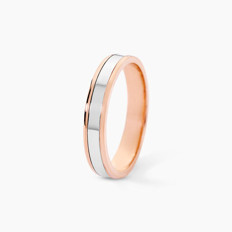 Alliance Hevan Ruban Or Bicolore - Alliances Unisex | Histoire d&rsquo;Or
