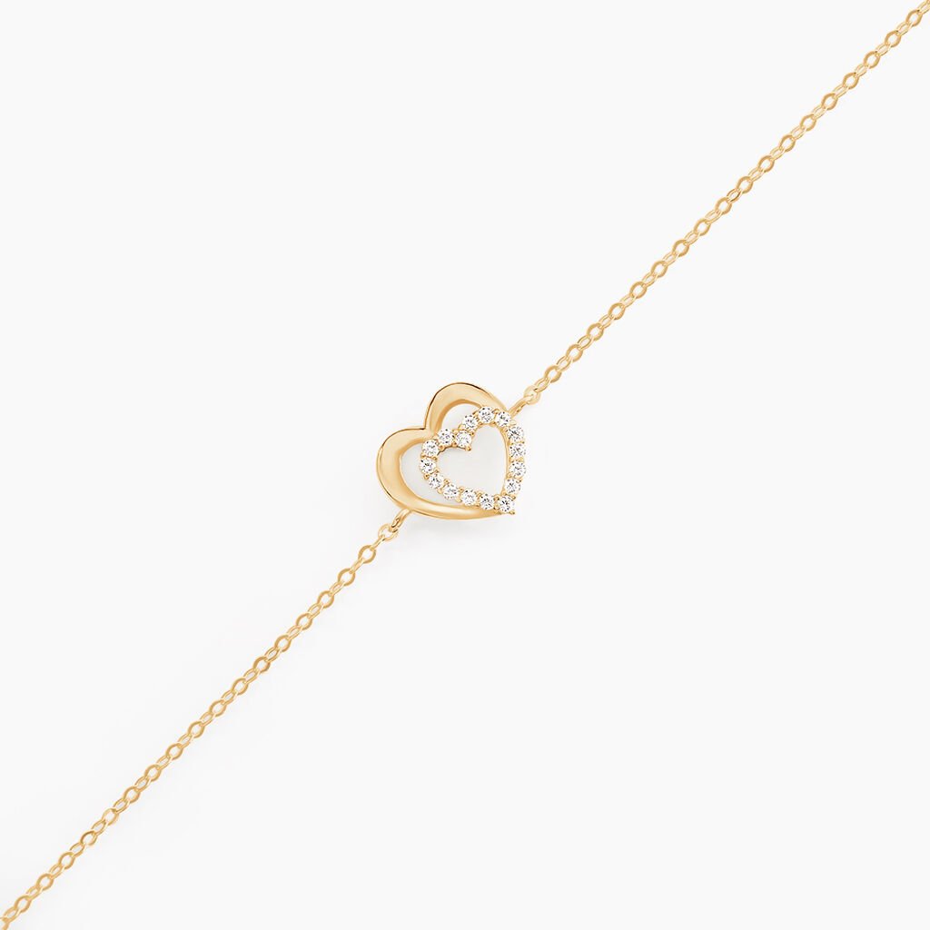 Bracelet Constancia Or Jaune Oxyde De Zirconium - Bracelets Femme | Histoire d&rsquo;Or