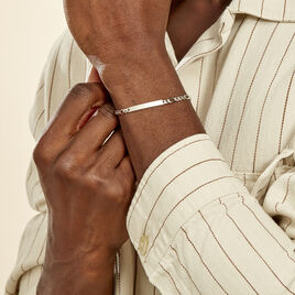 Bracelet Identité Argent Rhodié Vivian - Bracelets fantaisie Homme | Histoire d’Or