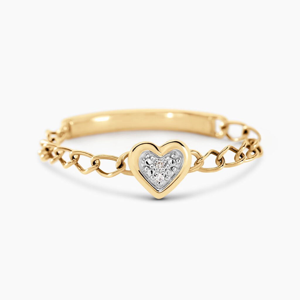 Bague Mahe Or Jaune Diamant - Bagues avec pierre Femme | Histoire d&rsquo;Or