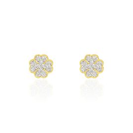 Boucles D'oreilles Puces Or Jaune Gontranie - Clous d'oreilles Femme | Histoire d’Or