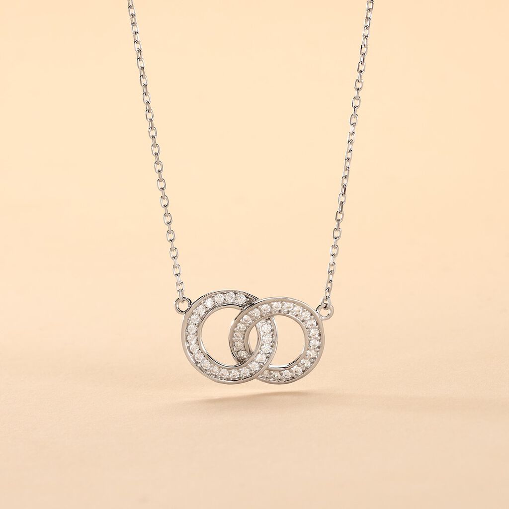 Collier Anne Argent Blanc Oxyde De Zirconium - Colliers fantaisie Femme | Histoire d’Or
