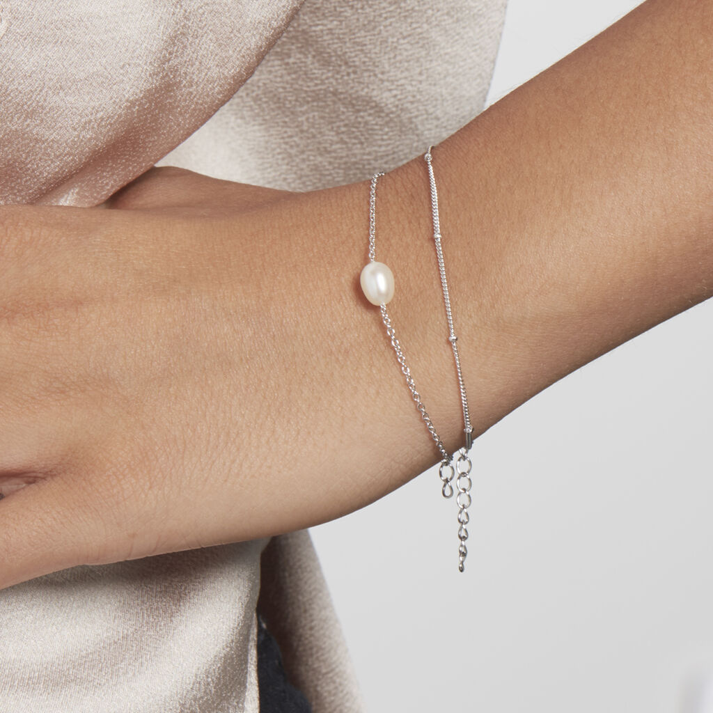 Bracelet Savino Argent Perle De Culture - Bracelets fantaisie Femme | Histoire d’Or