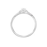 Bague Solitaire Livia Or Blanc Diamant - Bagues solitaires Femme | Histoire d&rsquo;Or