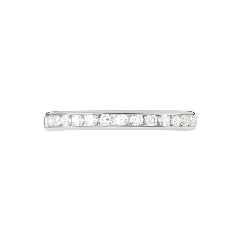 Alliance Laurie Tour Complet Or Blanc Diamant - Alliances Femme | Histoire d’Or