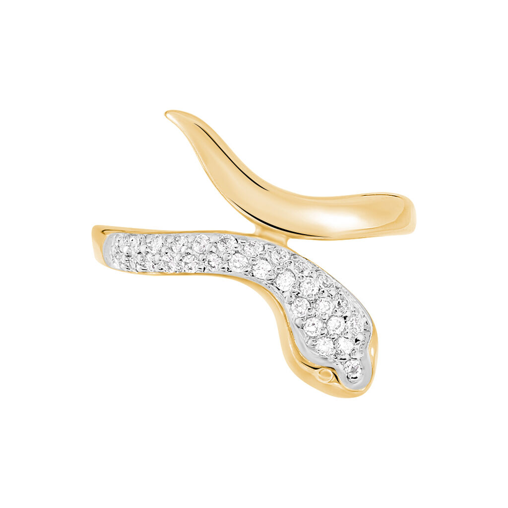 Bague Reyyanae Plaqué Or Jaune Oxyde De Zirconium - Bagues avec pierre Femme | Histoire d’Or