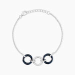 Bracelet Magalie Argent Blanc C&eacute;ramique Et Oxyde De Zirconium - Bracelets Femme | Histoire d&rsquo;Or