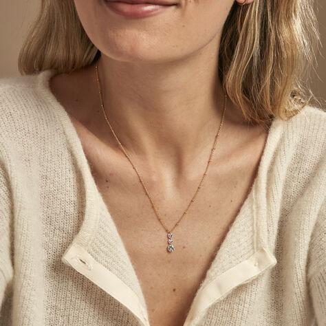 Collier Chalice Plaqué Or Jaune Oxyde De Zirconium - Colliers Femme | Histoire d’Or