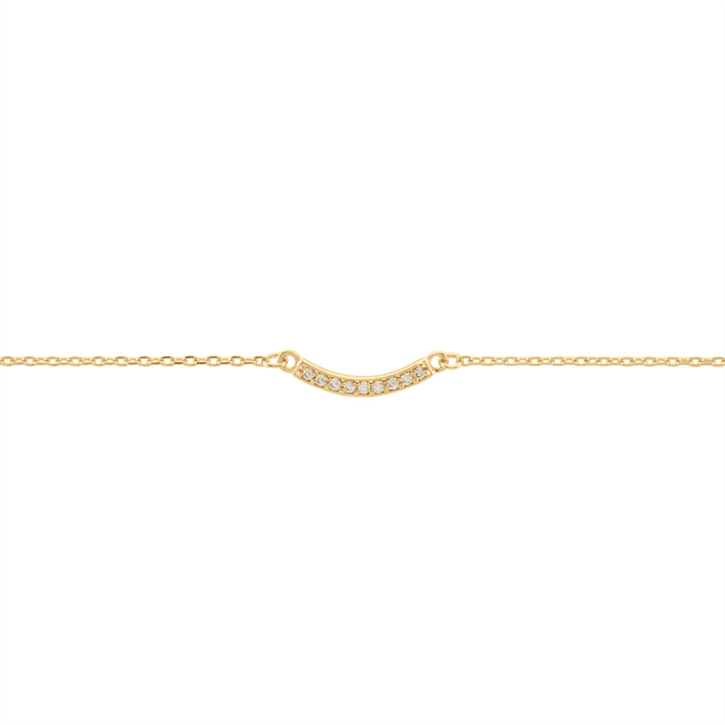 Bracelet Plaqué Or Kumb Oxydes De Zirconium - Bracelets Femme | Histoire d’Or