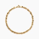 Bracelet Cordelia Maille Corde Facettee Or Jaune - Bracelets cha&icirc;ne Femme | Histoire d&rsquo;Or