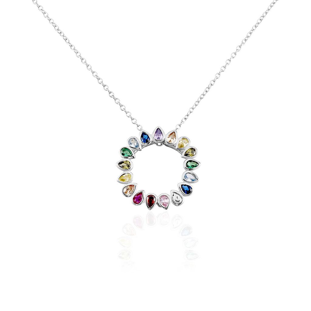 Collier Argent Blanc Ethem Oxydes De Zirconium Spinelles - Colliers Femme | Histoire d’Or