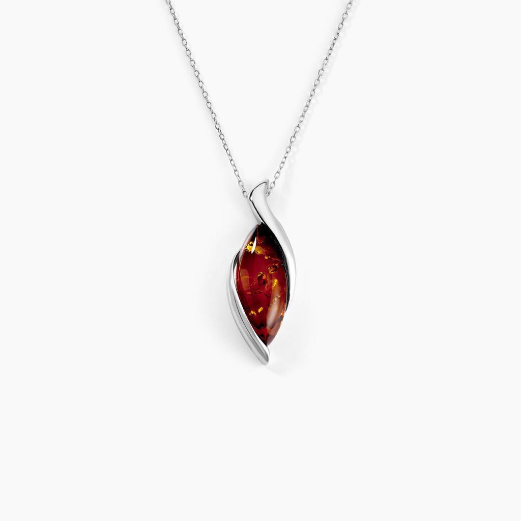 Collier Vyara Argent Blanc Ambre - Colliers Femme | Histoire d’Or