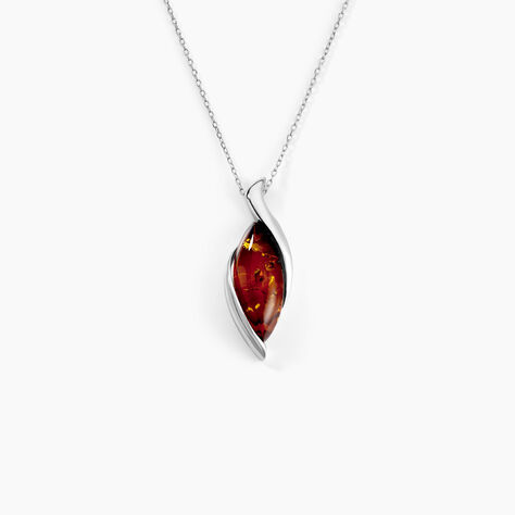 Collier Vyara Argent Blanc Ambre - Colliers Femme | Histoire d’Or