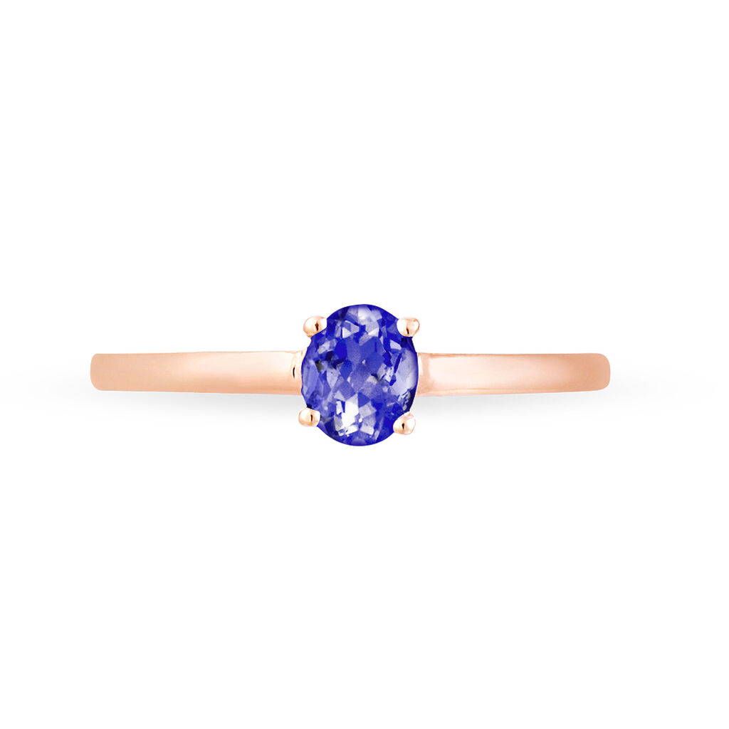 Bague Lily Or Rose Tanzanite - Bagues solitaires Femme | Histoire d&rsquo;Or
