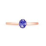 Bague Lily Or Rose Tanzanite - Bagues solitaires Femme | Histoire d&rsquo;Or
