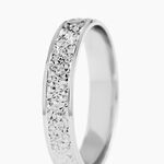 Alliance Herveva Ruban Plat Or Blanc - Alliances Unisex | Histoire d&rsquo;Or