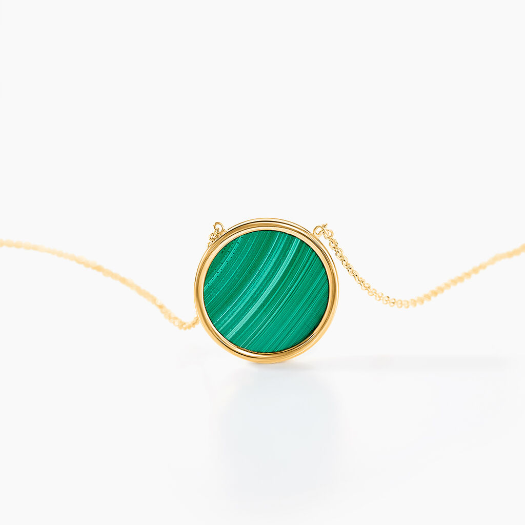 Collier Florica Or Jaune Malachite - Colliers Femme | Histoire d’Or