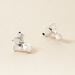Boucles D'oreilles Puces Narcisse Dream Argent Blanc - Boucles d'oreilles fantaisie Femme | Histoire d’Or