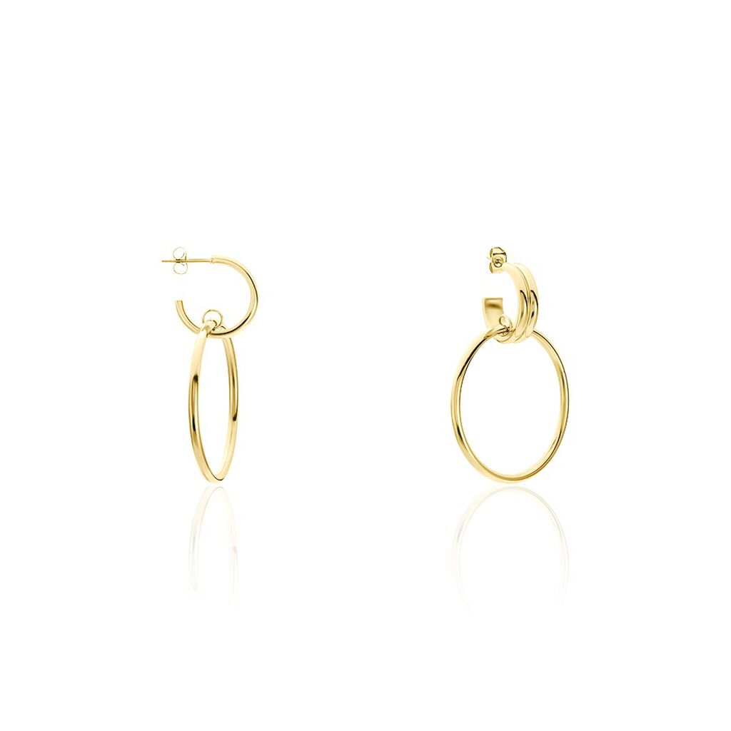 Boucles D'oreilles Pendantes Juhani Acier Jaune - Boucles d'oreilles fantaisie Femme | Histoire d’Or
