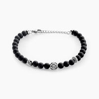 Bracelet Labhras Acier Blanc Agate