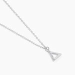 Collier Lorena Argent Blanc Oxyde De Zirconium - Colliers fantaisie Femme | Histoire d&rsquo;Or