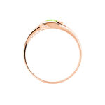 Bague Tiphaine Or Rose P&eacute;ridot - Bagues solitaires Femme | Histoire d&rsquo;Or